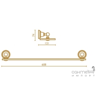 Поличка скляна Bagno & Associati Canova CA 114 колір на вибір