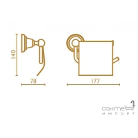 Тримач для туалетного паперу Bagno & Associati Canova CA 236 колір на вибір