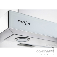 Пристенная вытяжка Interline COLLIDER X/WH 90 E.S./ E нержавеющая сталь/белое стекло