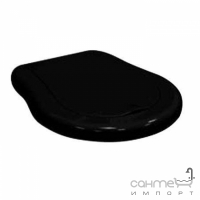 Сидіння чорне soft-close дюропласт Kerasan Retro 108x04
