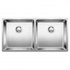 Кухонная мойка на две чаши Blanco Andano 400/400-U 51832Х зеркальная нержавеющая сталь