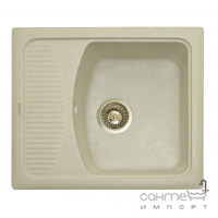 Гранітна кухонна мийка з сушкою Granitika Cube Bevel CB585020 кольори в асортименті