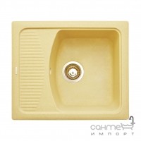 Гранітна кухонна мийка з сушкою Granitika Cube Bevel CB585020 кольори в асортименті