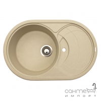 Гранітна кухонна мийка з сушкою Granitika Oval O785020 кольори в асортименті