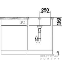 Кухонная мойка Blanco Andano 500-IF 51831Х зеркальная нержавеющая сталь