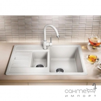 Гранітна кухонна мийка на півтори чаші з сушкою  Blanco Legra 6S Compact 52130Х кольори в асортименті