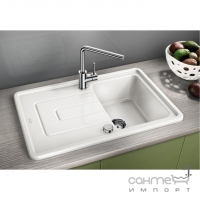 Керамічна кухонна мийка з сушкою Blanco Tolon 45S 520319 біла глянсова