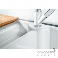 Керамічна кухонна мийка на півтори чаші з сушкою  Blanco Idessa 6 S 51ХХХХ кольори в асортименті