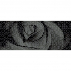 Плитка настенная, декор роза 25x60 Ceramika Color Neo-Geo Dekor Roza Efekta Czarna