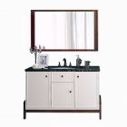 Комплект мебели для ванной комнаты Godi US-11 белый/коричневый