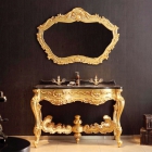 Комплект мебели для ванной комнаты Godi US-25 патинированное золото