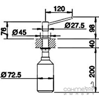 Дозатор рідкого миючого засобу Blanco Torre 51259Х метал в асортименті
