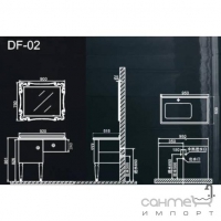 Комплект мебели для ванной комнаты ADMC DF-02