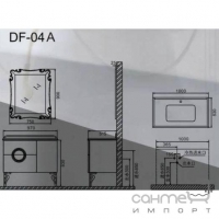 Комплект мебели для ванной комнаты ADMC DF-04A
