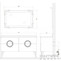 Комплект меблів для ванної кімнати ADMC DF-05A
