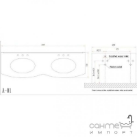 Комплект меблів для ванної кімнати ADMC A-01