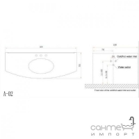 Комплект мебели для ванной комнаты ADMC A-02