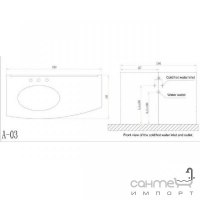 Комплект меблів для ванної кімнати ADMC A-03