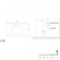 Комплект мебели для ванной комнаты ADMC A-04