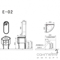Комплект меблів для ванної кімнати ADMC E-02