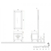 Комплект мебели для ванной комнаты ADMC E-10