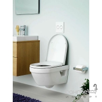 Унитаз подвесной безободковый Gustavsberg Hygienic Flush с сиденьем Soft-Close 5G84HR01