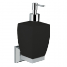 Дозатор для жидкого мыла настенный керамический чёрный матовый Bugnatese Vintage 30804N в цвете