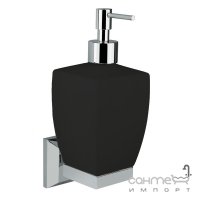 Дозатор для жидкого мыла настенный керамический чёрный матовый Bugnatese Vintage 30804N в цвете