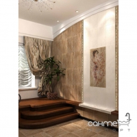 Настенная плитка, декор 250x500 Береза Керамика Флоренция Светло-Коричневый Панно 1