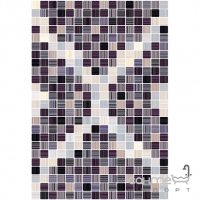 Настінна плитка під мозаїку 400х275 Керамін Гламур Декор 4 Тип 1 Сіра