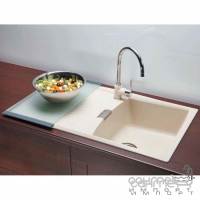 Гранітна кухонна мийка Schock Cristalite Venus D100 оборотна, колір на вибір