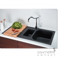 Гранітна кухонна мийка Schock Cristalite Lithos D150 оборотна, колір на вибір