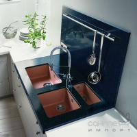 Гранітна кухонна мийка Schock Cristalite Solido N50 колір на вибір