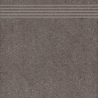 Напольная плитка, ступень 33,3x33,3 StarGres Hard Rock Step Tile Graphite Stopnica Prosta (черная, под камень)
