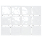 Плитка Kerama Marazzi Оранжерея Бриз белый, полотно 30х40 из 12 частей 1236Т