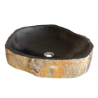 Раковина накладная IMSO Ceramiche pilar stone D40/60 базальт