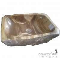 Раковина накладная IMSO Ceramiche fossil 26x46 окаменелое дерево
