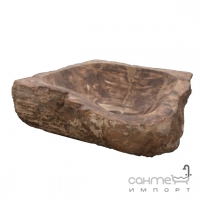 Раковина накладна IMSO Ceramiche fossil 26x46 скам'яніле дерево