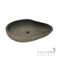 Раковина накладная IMSO Ceramiche ovale riverstone D40/60 камень