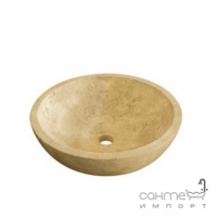 Раковина накладная IMSO Ceramiche tondo miele esterno levigato D40 камень