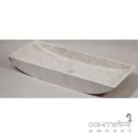 Раковина накладна IMSO Ceramiche arco beige 40x100 камінь
