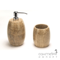 Дозатор для рідкого мила+склянка IMSO Ceramiche камінь