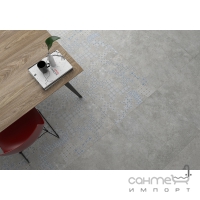Плитка для підлоги, декор 60x60 Geotiles COVER Acero (сіра, під бетон)