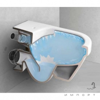 Унитаз безободковый Gustavsberg Hygienic Flush 5G84HR01 с сиденьем soft-close + инсталляция Geberit 458.161.21.1