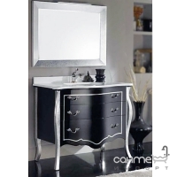 Комплект мебели для ванной комнаты Jurado Elena 100 черный/серебро