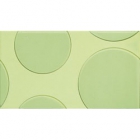 Настенная плитка, декор 25х45 Atlas Concorde Glamour Jade Inserto Circle (зеленая)