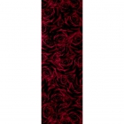 Настенная плитка 25х75 Iris Ceramica Neobarocco Rose Rosse (черно-красная)