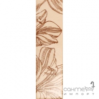 Фриз настенный 12,5х46 Iris Ceramica Romantica Fascia Feel Salmone (розовый)
