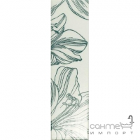 Фриз настенный 12,5х46 Iris Ceramica Romantica Fascia Feel Acquamarina (аквамарин)