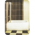 Шторка для ванны Ardien Lux S2008 1000x1400 профиль хром